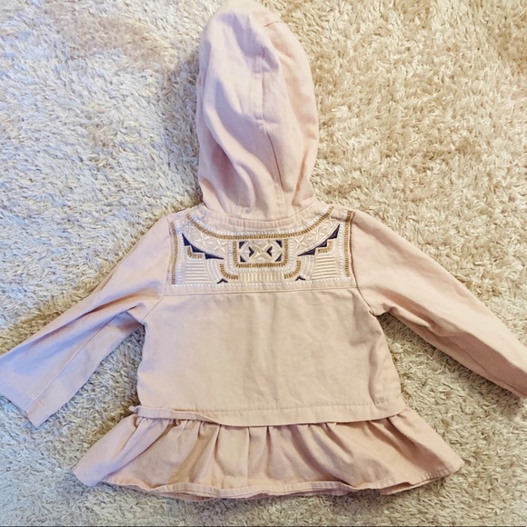 NWOT Aspen Kids Pink & Gold Embroidered Jacket - Picture 5 of 7